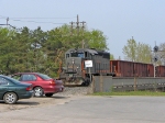 GCFX 6079 crossing Brant St bridge